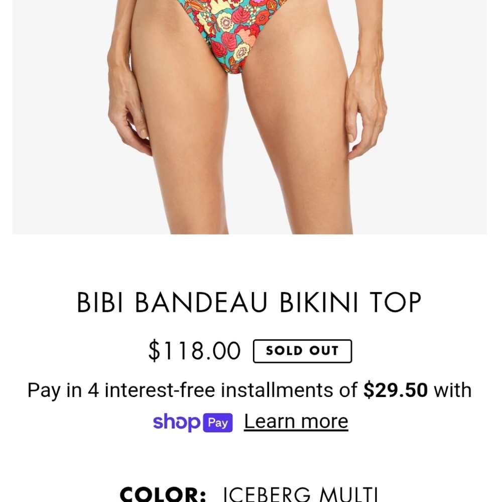 Robin Piccone Bibi Bandeau And Cheeky Bottoms - Picture 4 of 6
